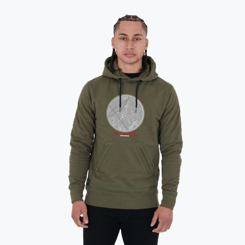 Arsenal Location Hoodie Olive - Peaceful Hooligan 