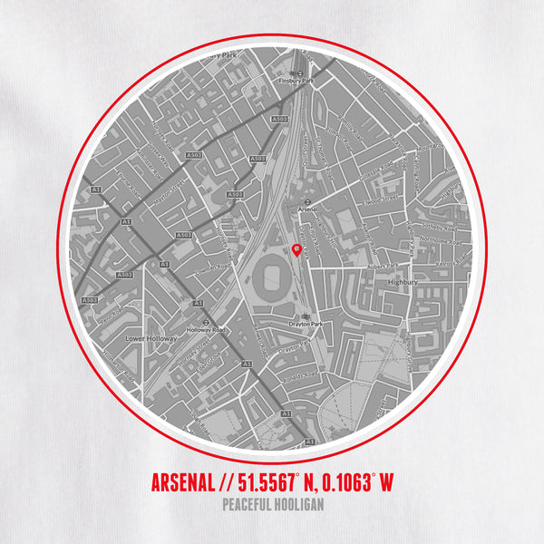 Arsenal Location T-Shirt White