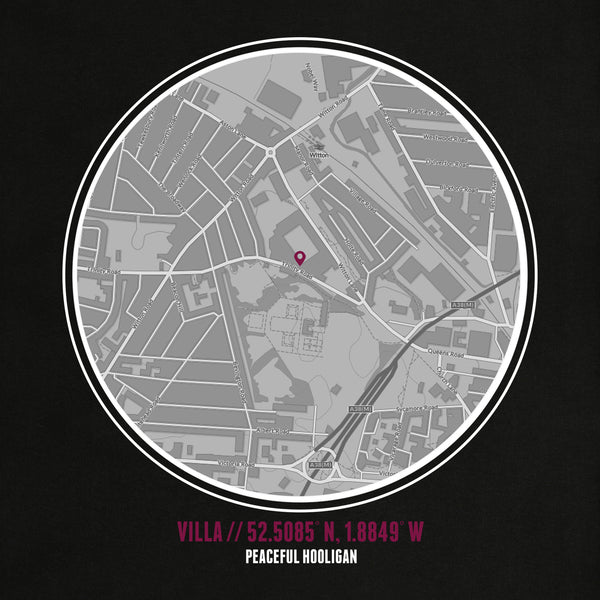 Aston Villa Location T-Shirt Black