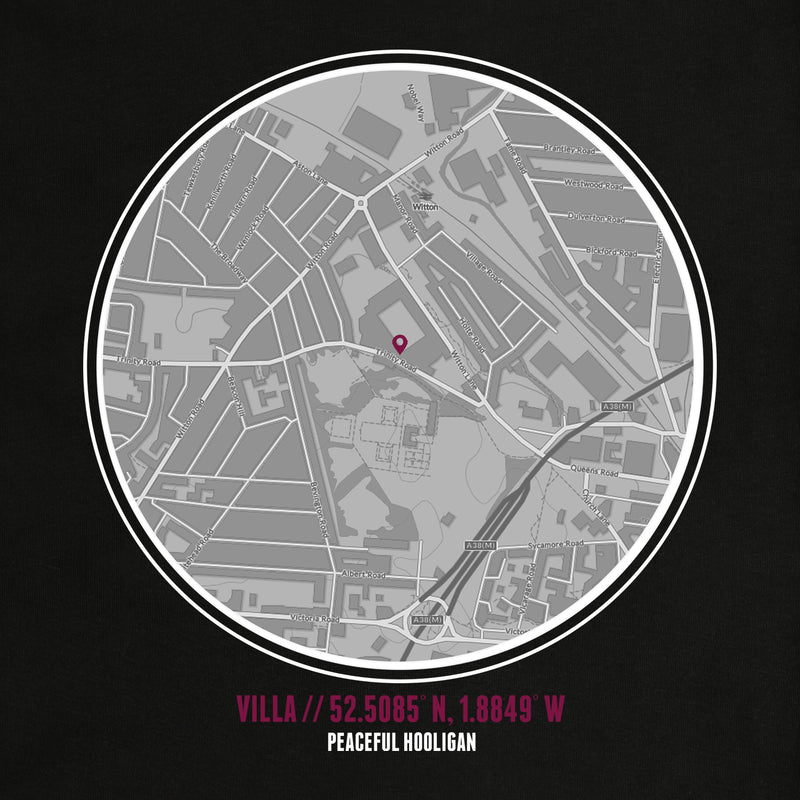 Aston Villa Location T-Shirt Black