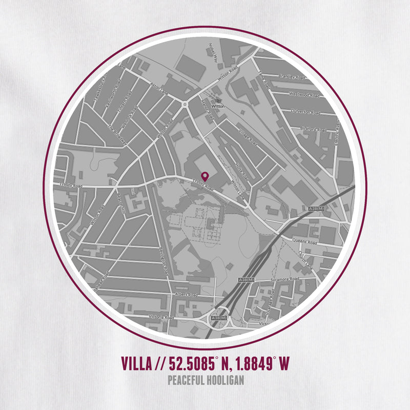 Aston Villa Location T-Shirt White