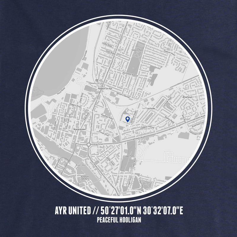 Ayr United Location Hoodie Navy