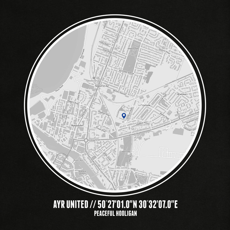 Ayr United Location T-Shirt Black