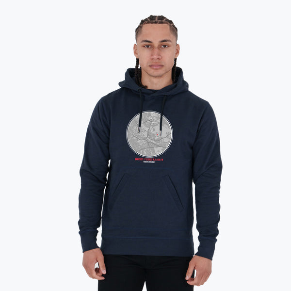 Barnsley Location Hoodie Navy - Peaceful Hooligan 