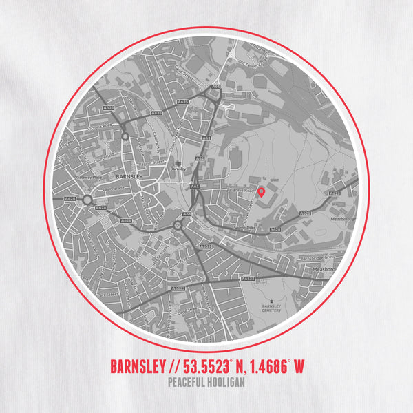 Barnsley Location T-Shirt White