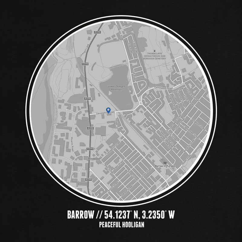 Barrow Location T-Shirt Black - Peaceful Hooligan 