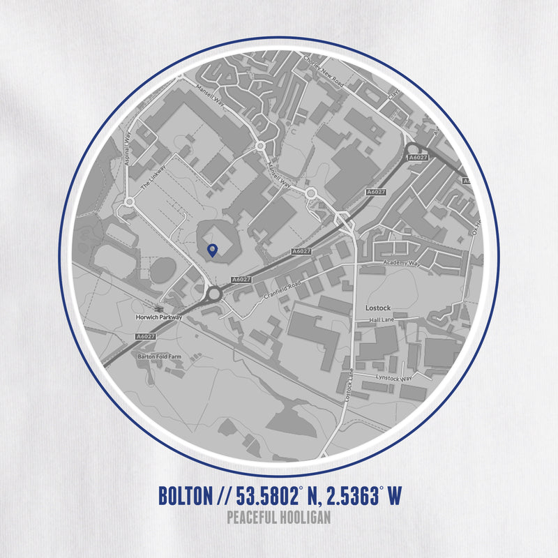 Bolton Wanderers Location T-Shirt White