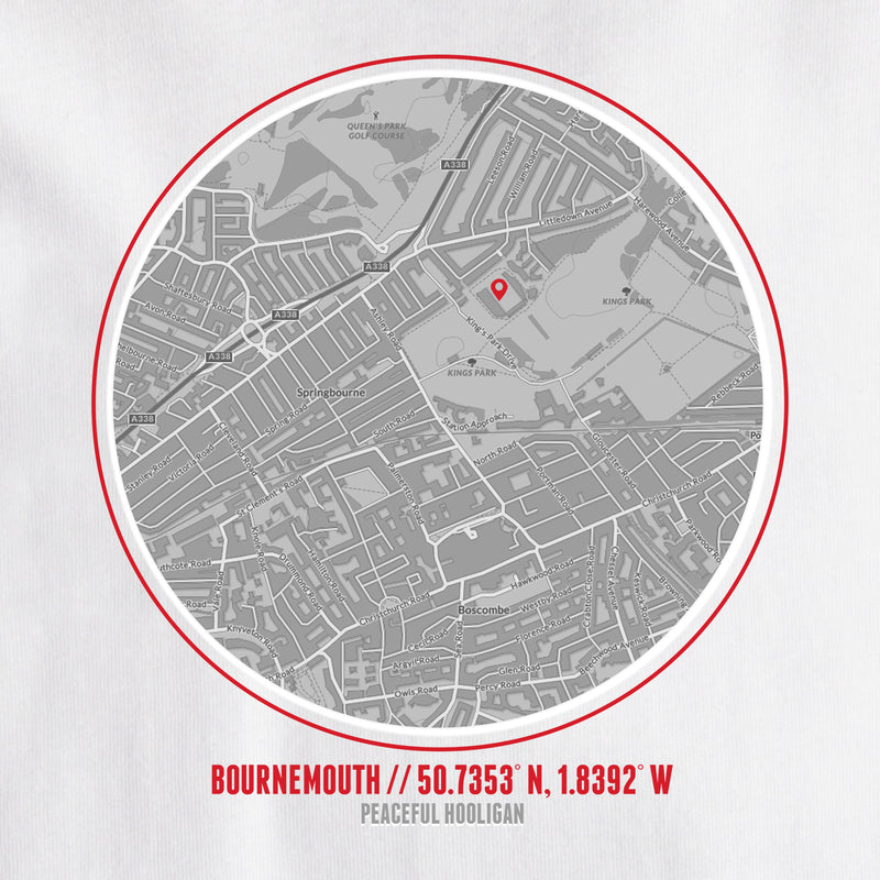 Bournemouth Location T-Shirt White