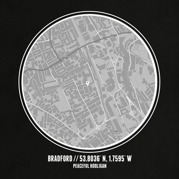 Bradford City Location T-Shirt Black