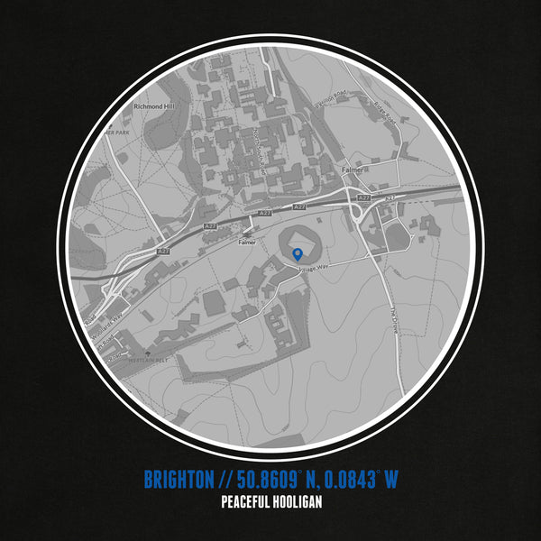 Brighton & Hove Albion Location Hoodie Black