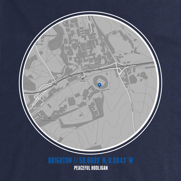 Brighton & Hove Albion Location Hoodie Navy