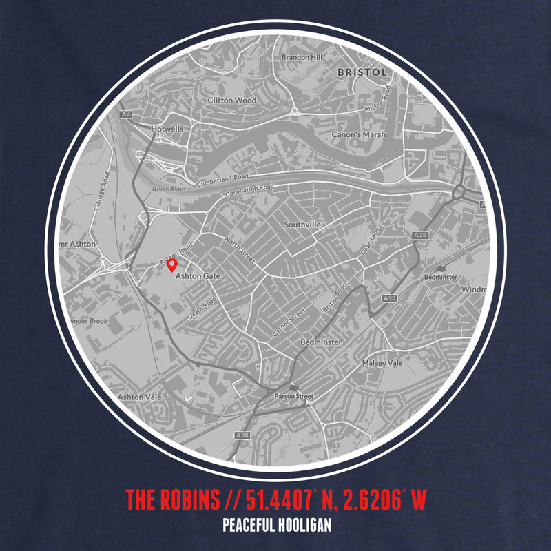 The Robins Location T-Shirt Navy