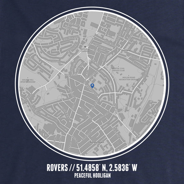 Rovers Location T-Shirt Navy