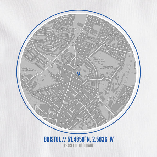 Bristol Rovers Location T-Shirt White