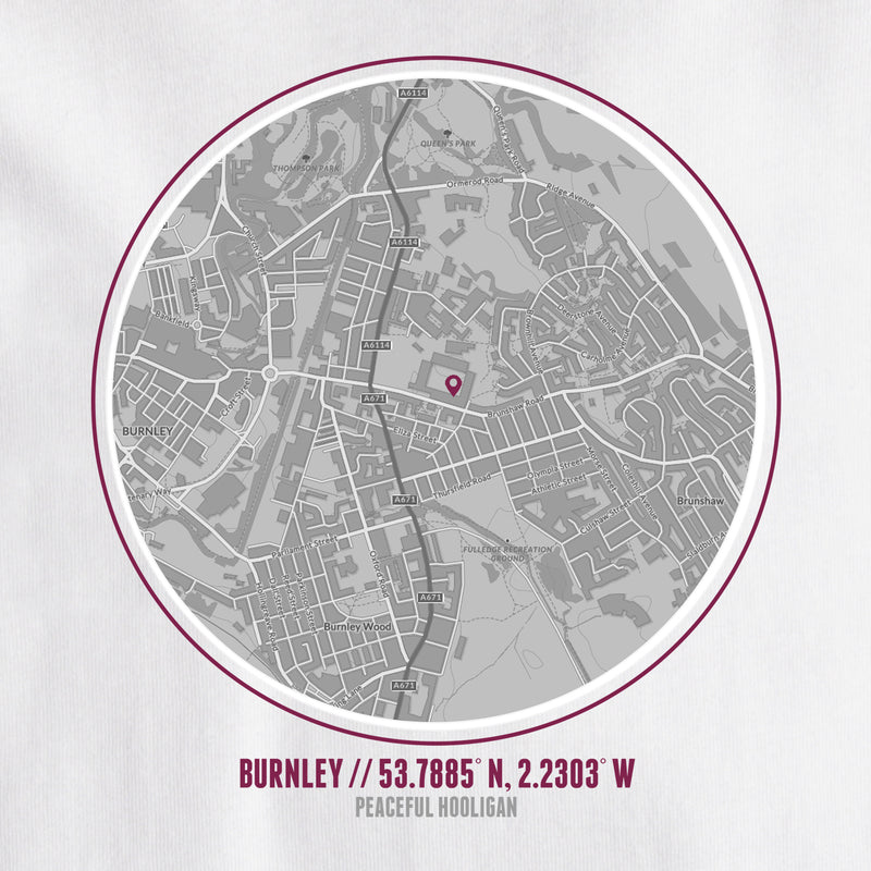 Burnley Location T-Shirt White