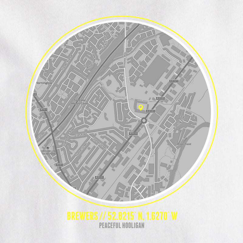 Burton Albion Location T-Shirt White