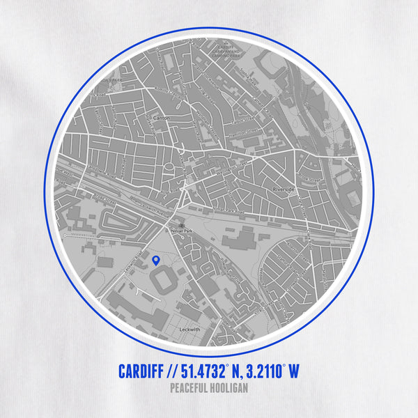 Cardiff City Location T-Shirt White