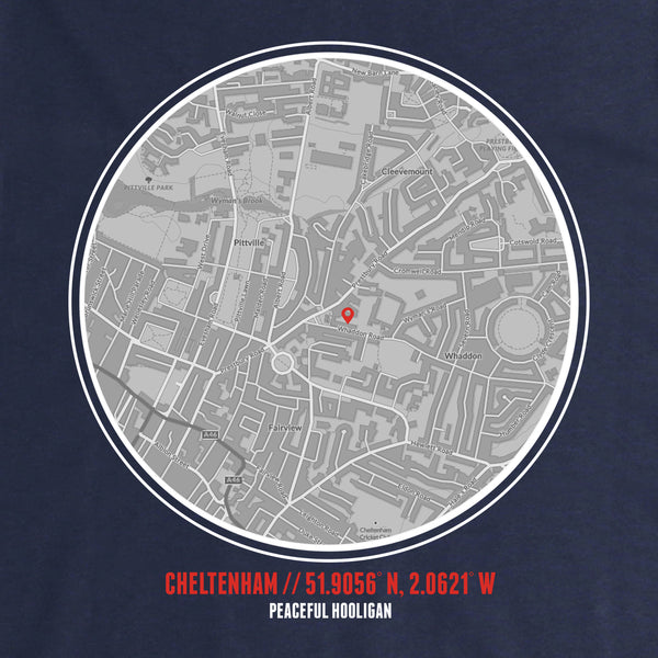 Cheltenham Town Location Hoodie Navy