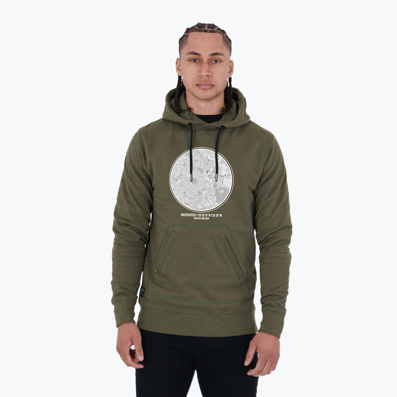 Chesterfield Location Hoodie Olive