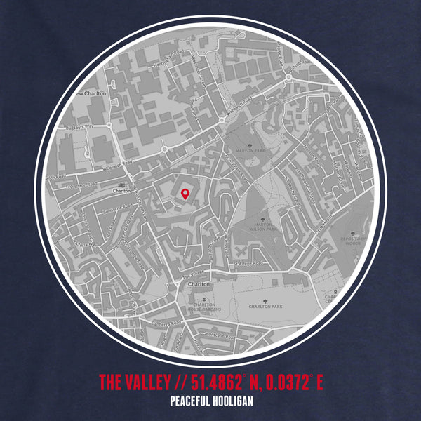 The Valley Location Hoodie Navy