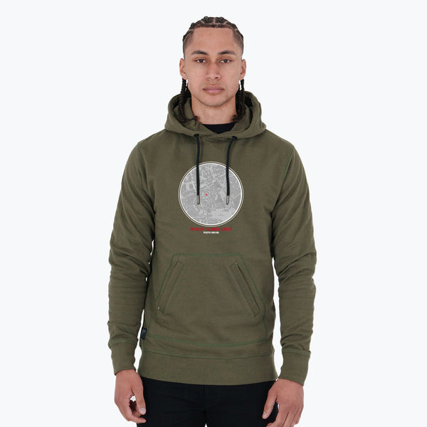 The Valley Location Hoodie Olive