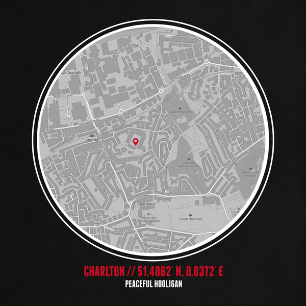 Charlton Athletic Location T-Shirt Black