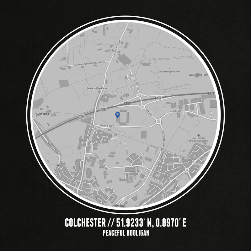 Colchester United Location Hoodie Black