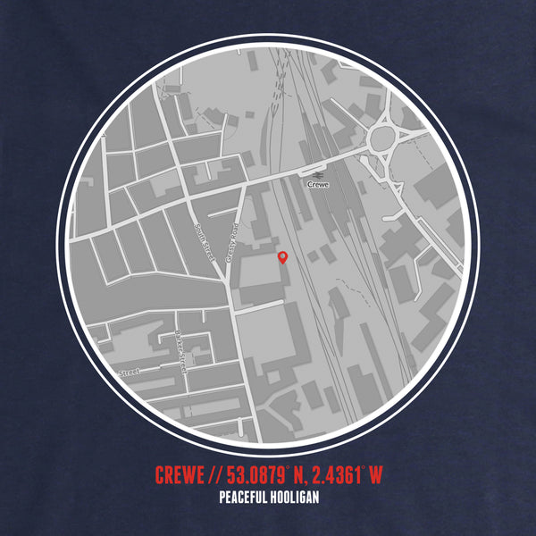 Crewe Alexandra Location T-Shirt Navy