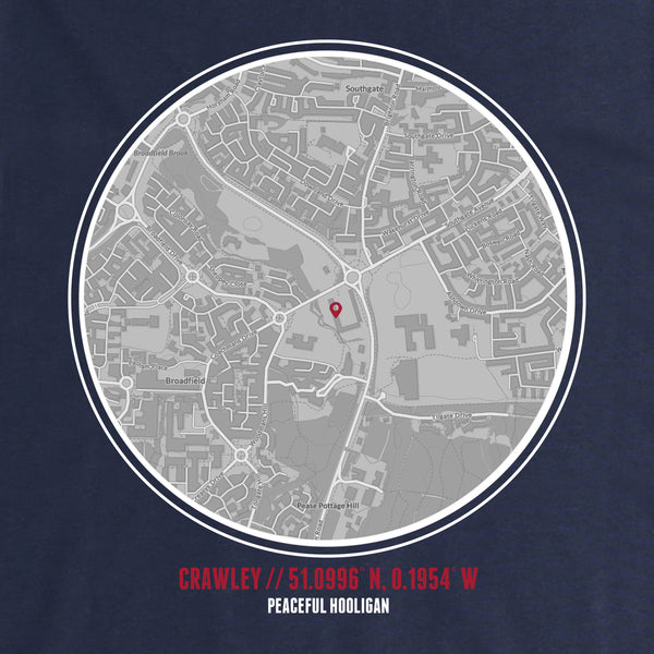 Crawley Town Location Hoodie Navy