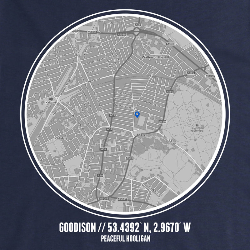 Goodison Location Hoodie Navy