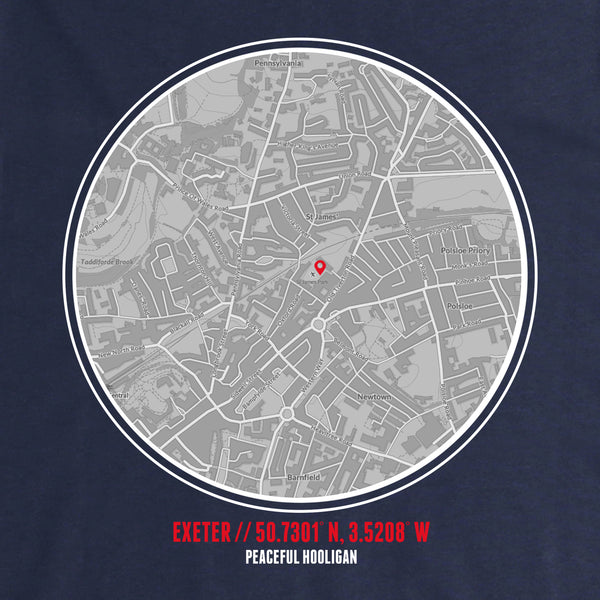 Exeter City Location T-Shirt Navy