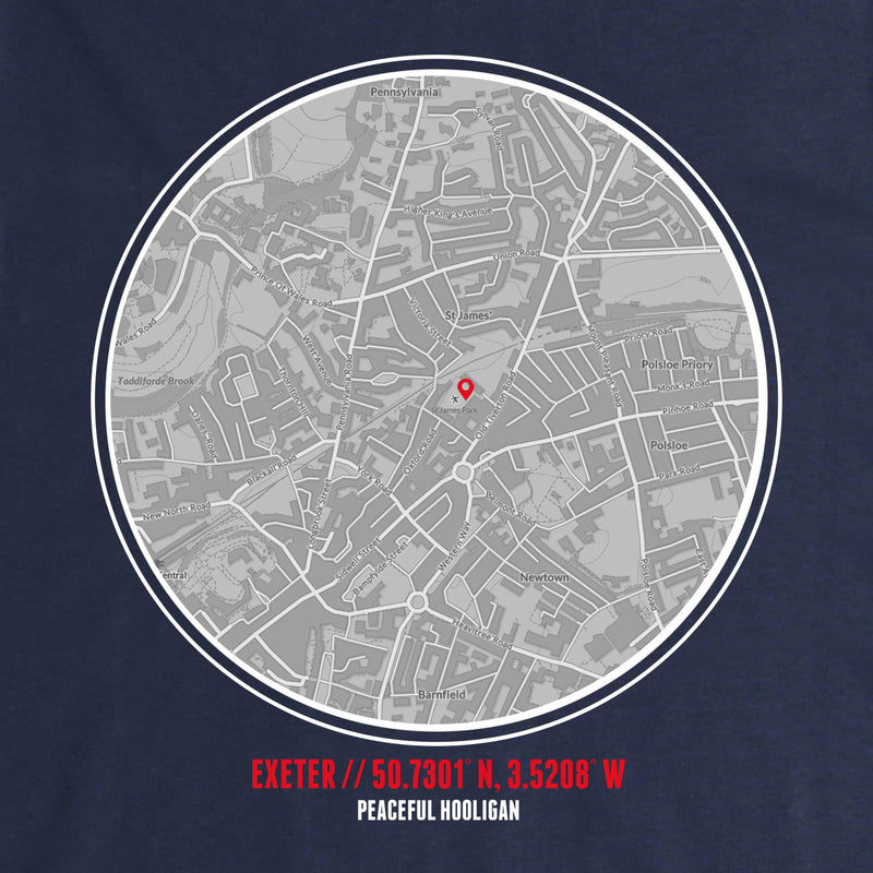 Exeter City Location T-Shirt Navy