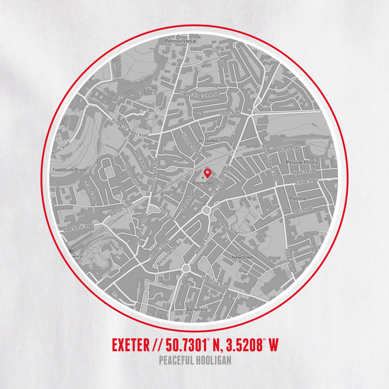 Exeter City Location T-Shirt White