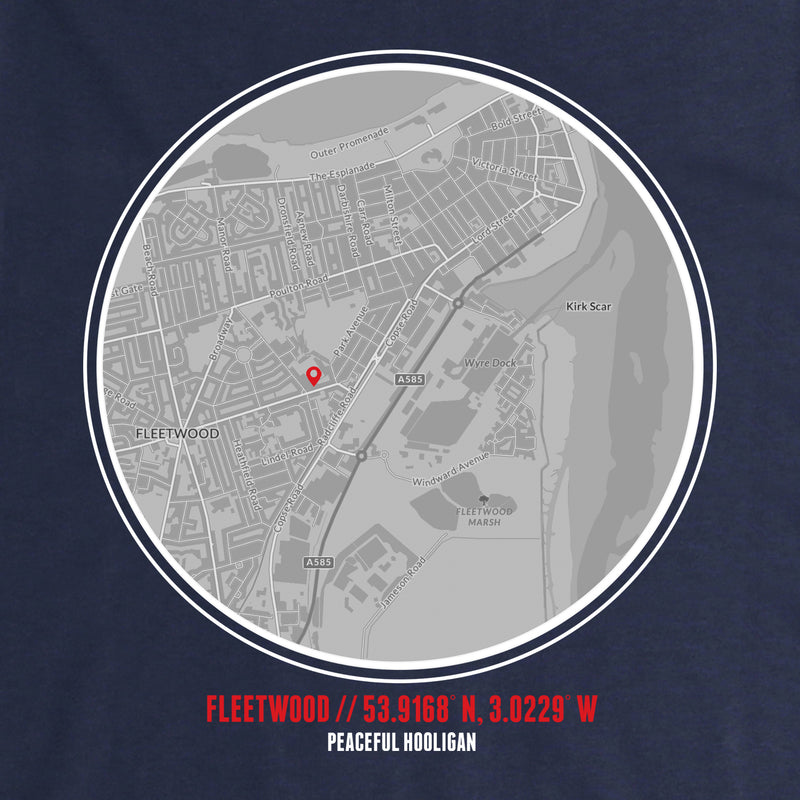 Fleetwood Location Hoodie Navy