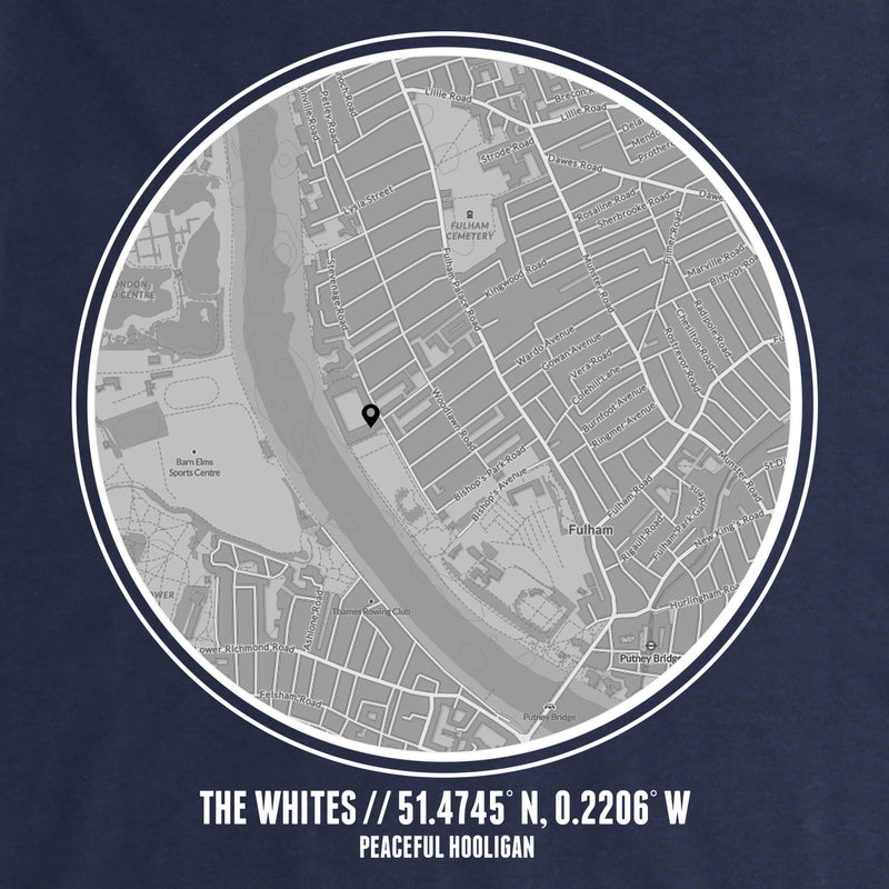 Fulham Location Hoodie Navy