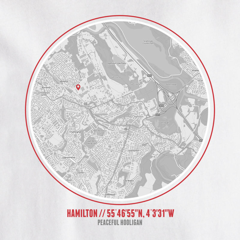 Hamilton Academical Location T-Shirt White