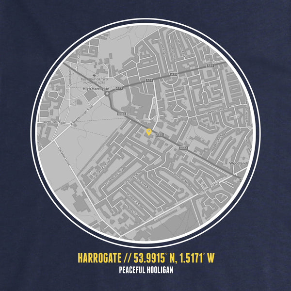 Harrogate Town Location Hoodie Navy