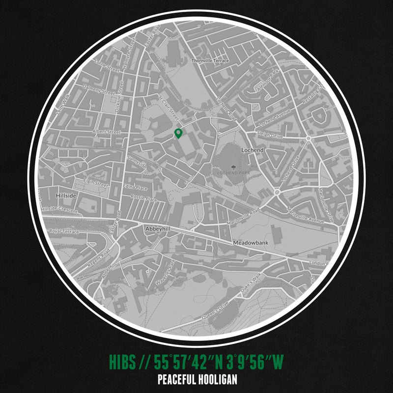 Hibernian Location T-Shirt Black