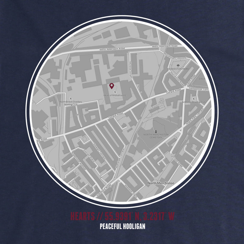 Hearts Location T-Shirt Navy