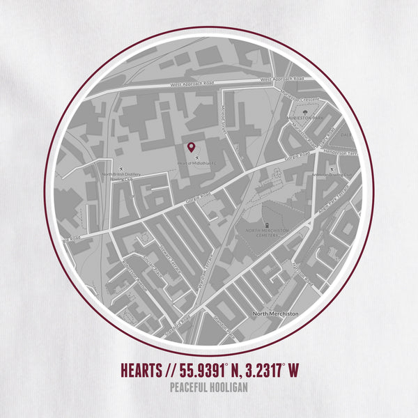 Hearts Location T-Shirt White