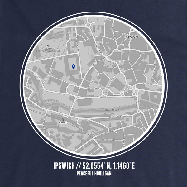 Ipswich Location Hoodie Navy