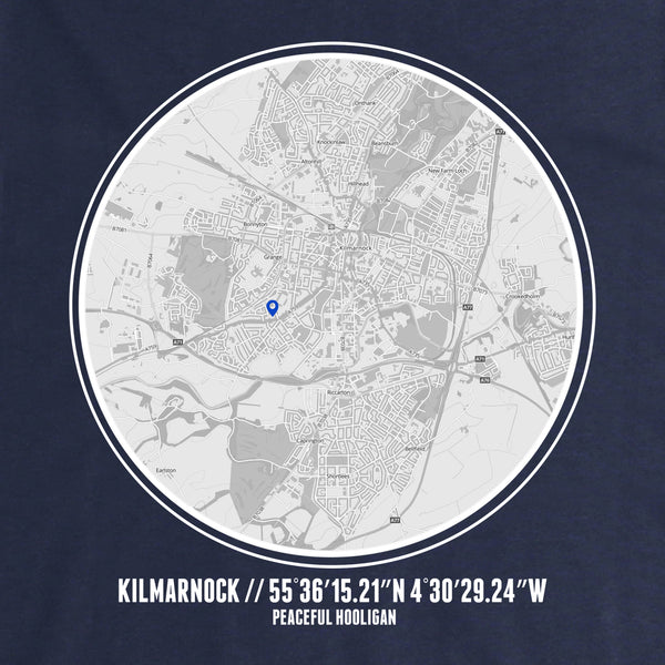 Kilmarnock Location Hoodie Navy