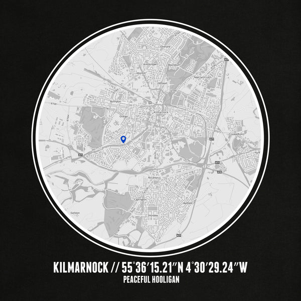 Kilmarnock Location T-Shirt Black