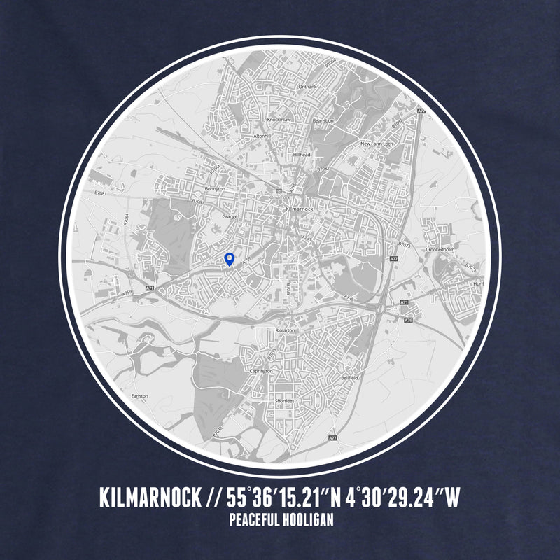 Kilmarnock Location T-Shirt Navy