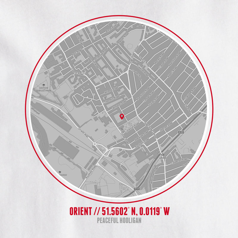 Leyton Orient Location T-Shirt White - Peaceful Hooligan 