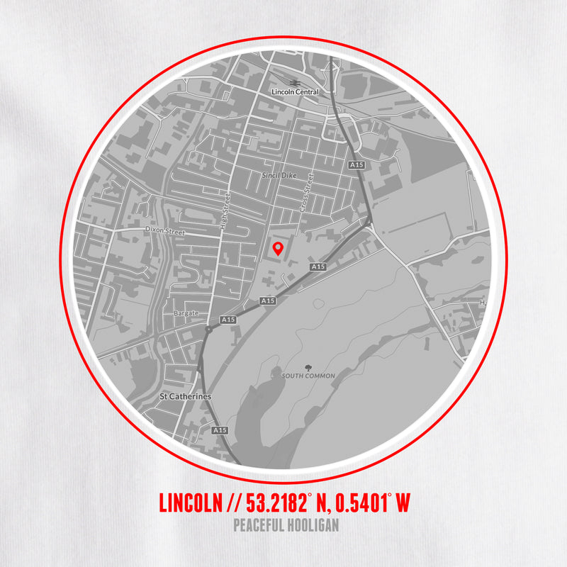 Lincoln City Location T-Shirt White