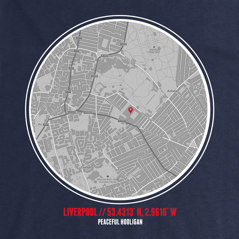 Liverpool Location Hoodie Navy