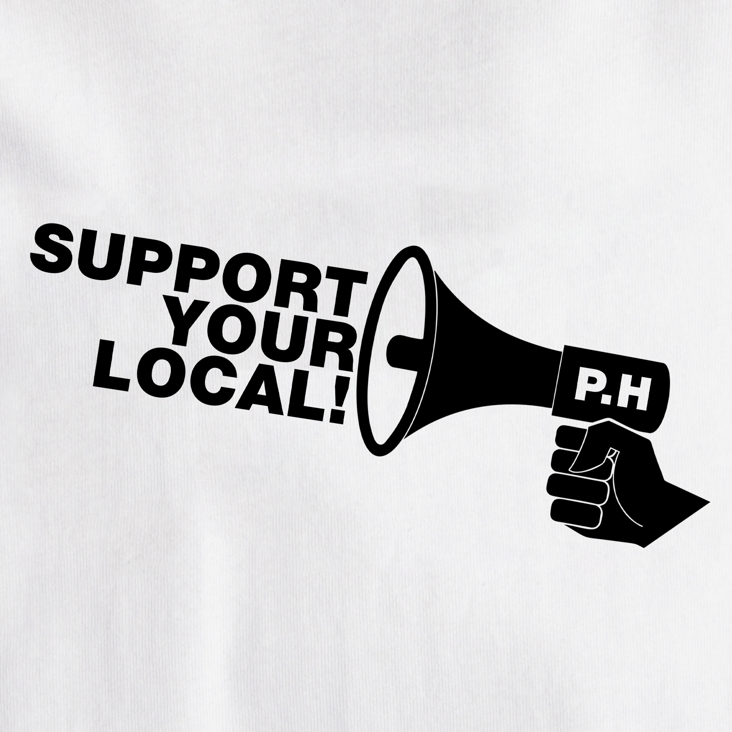 Local T-Shirt White - Peaceful Hooligan 