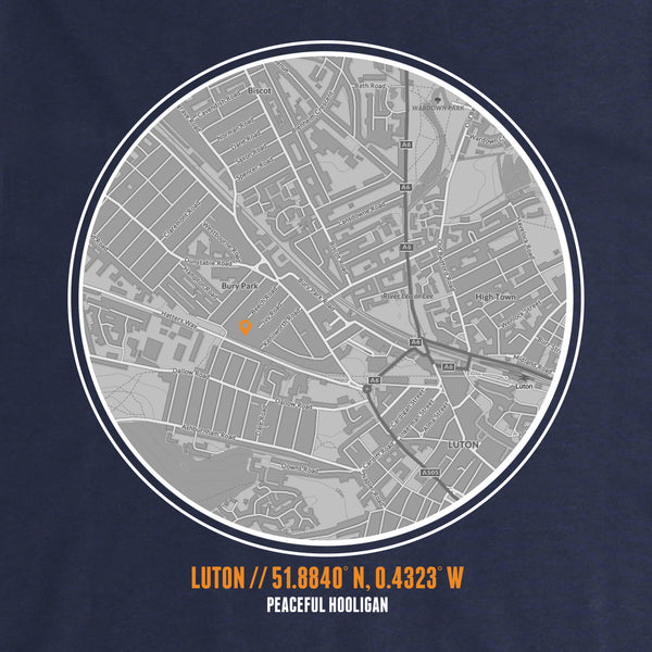 Luton Location Hoodie Navy