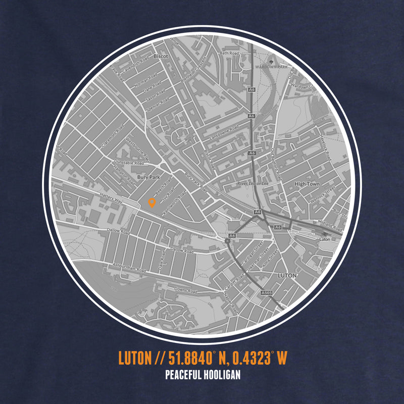 Luton Town Location Hoodie Navy